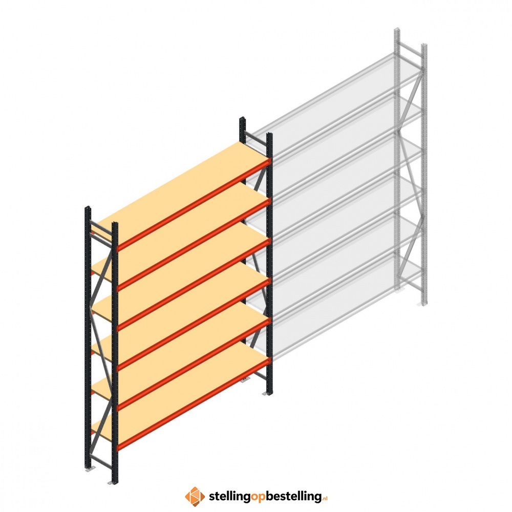 Beginsectie AR grootvakstelling 3000x1850x400 - 6 niveaus