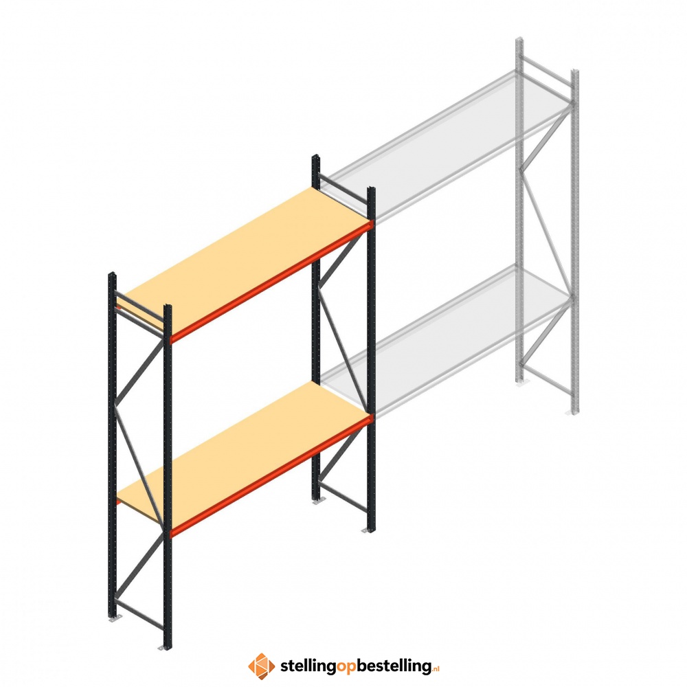 Beginsectie AR grootvakstelling 3000x1850x600 - 2 niveaus