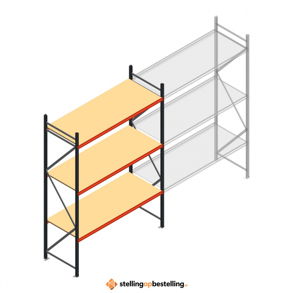 Beginsectie AR grootvakstelling 3000x2250x800 - 3 niveaus