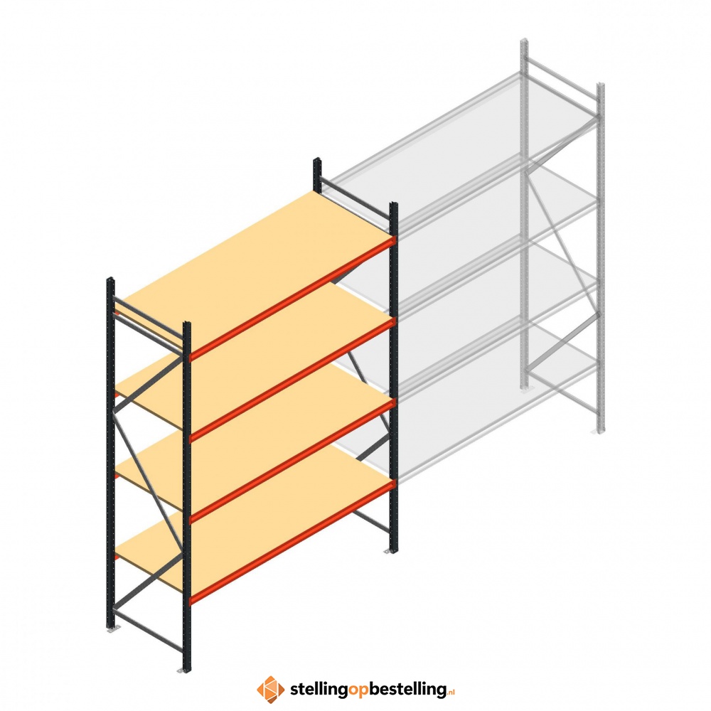 Beginsectie AR grootvakstelling 3000x2250x800 - 4 niveaus