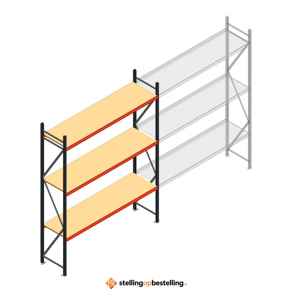 Beginsectie AR grootvakstelling 3000x2700x600 - 3 niveaus