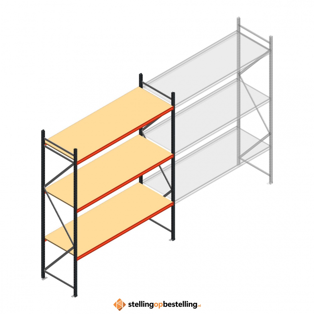 Beginsectie AR grootvakstelling 3000x2700x800 - 3 niveaus