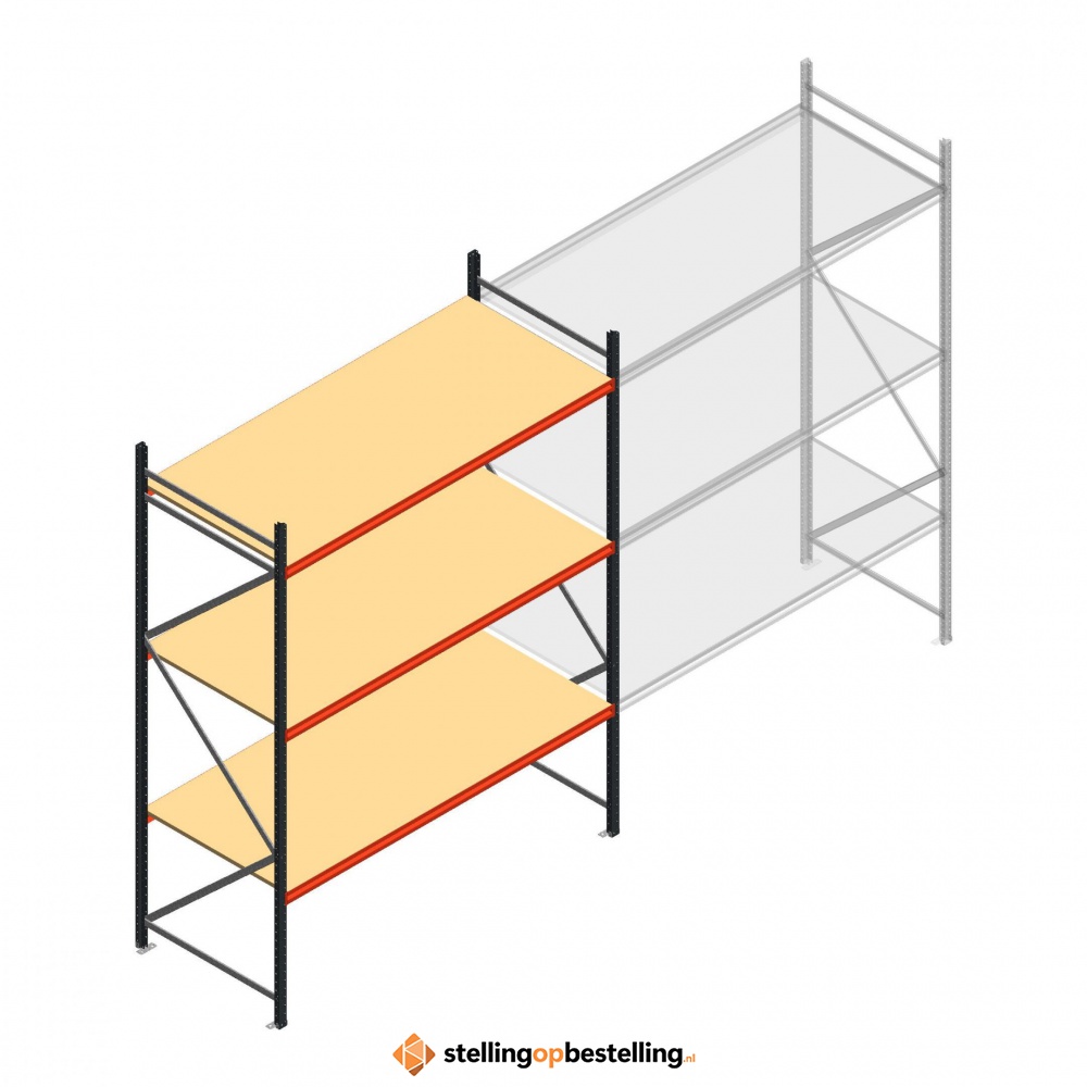 Beginsectie AR grootvakstelling 3000x2700x900 - 3 niveaus