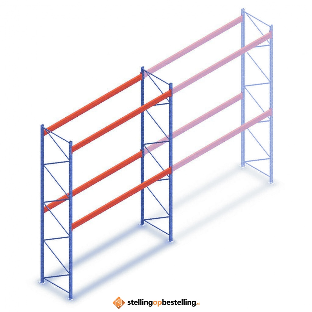 Deels gebruikte Nedcon palletstelling 5000x3500x1100 - 2 niveaus beginsectie