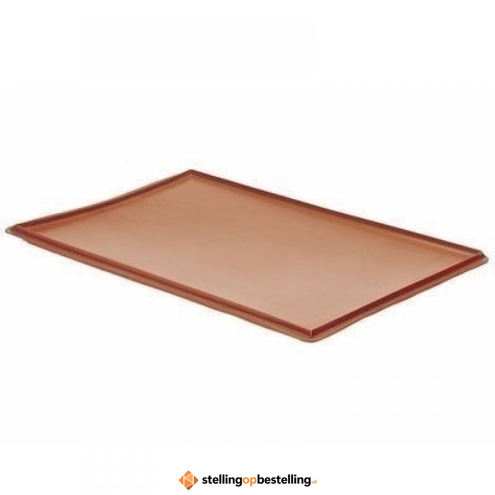 Deksel voor euronorm bakken 600 x 400mm Rood