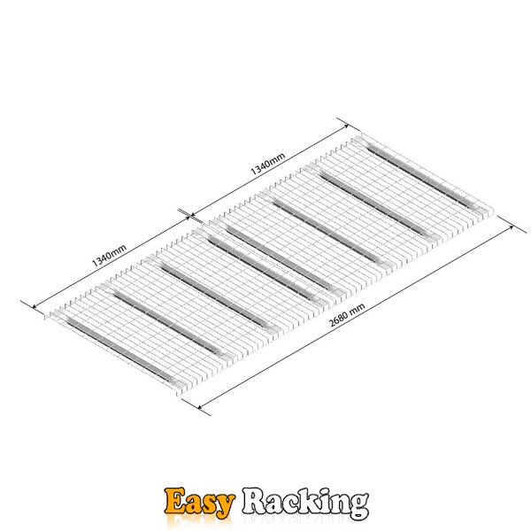 Draadroosterlegbord AR niveau 2x 1340x1100mm