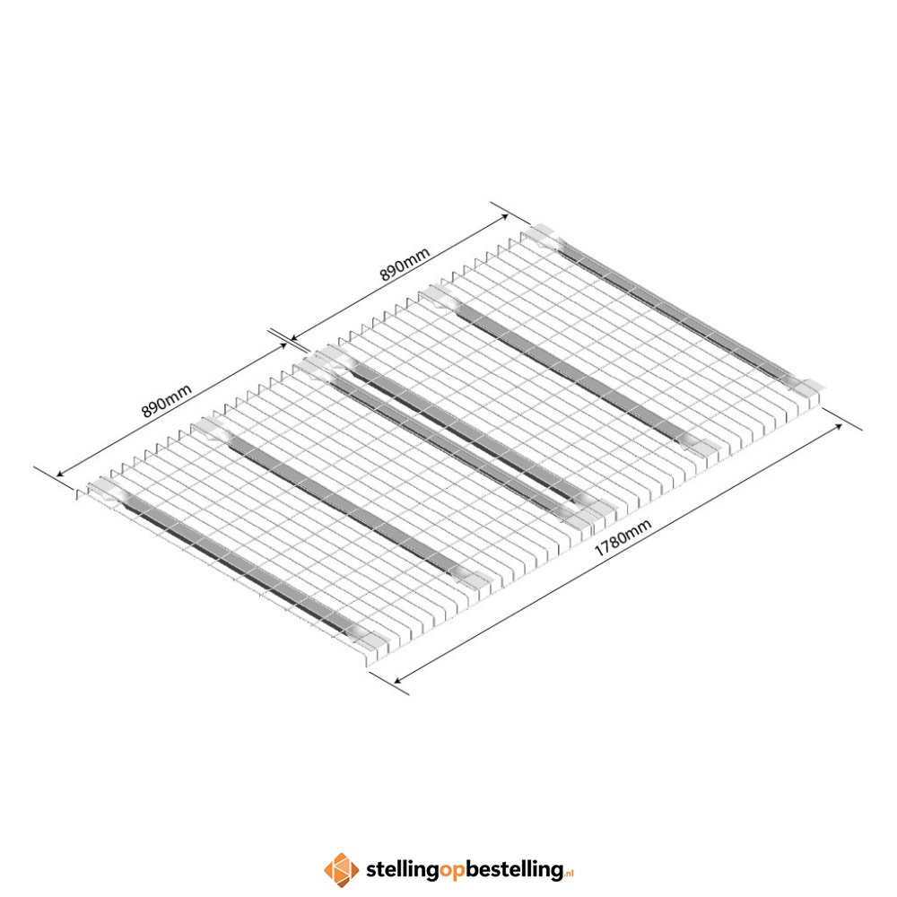 Draadroosterlegborden AR niveau voor 1850mm palletstelling