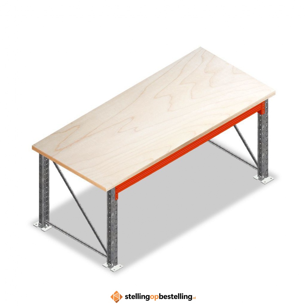 Enkellaags Werkbank, Werktafel zonder voorgemonteerde frames