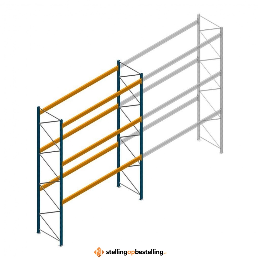 Gebruikte Palletstelling Jungheinrich MPB 5000x3700x1100 - 3 niveaus beginsectie
