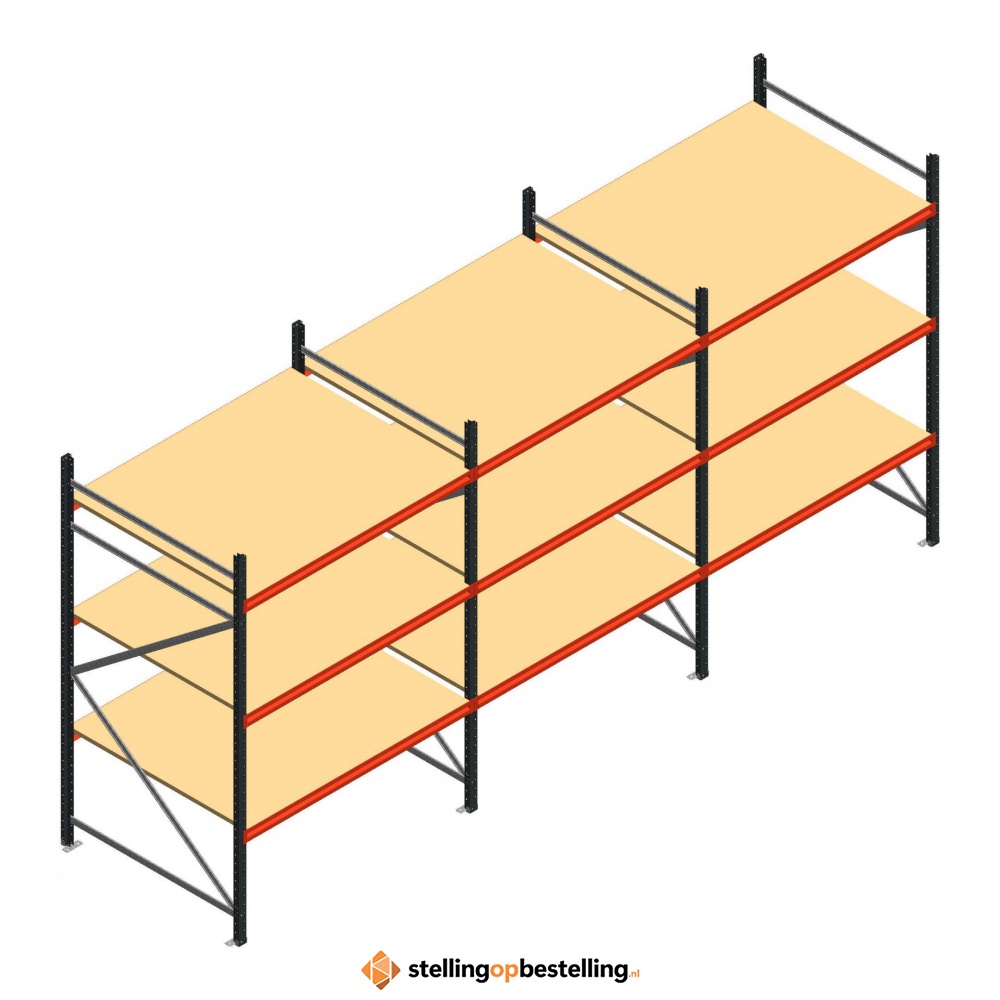 Grootvakstelling voordeelrij AR 2250x5038x1200 - 3 niveaus