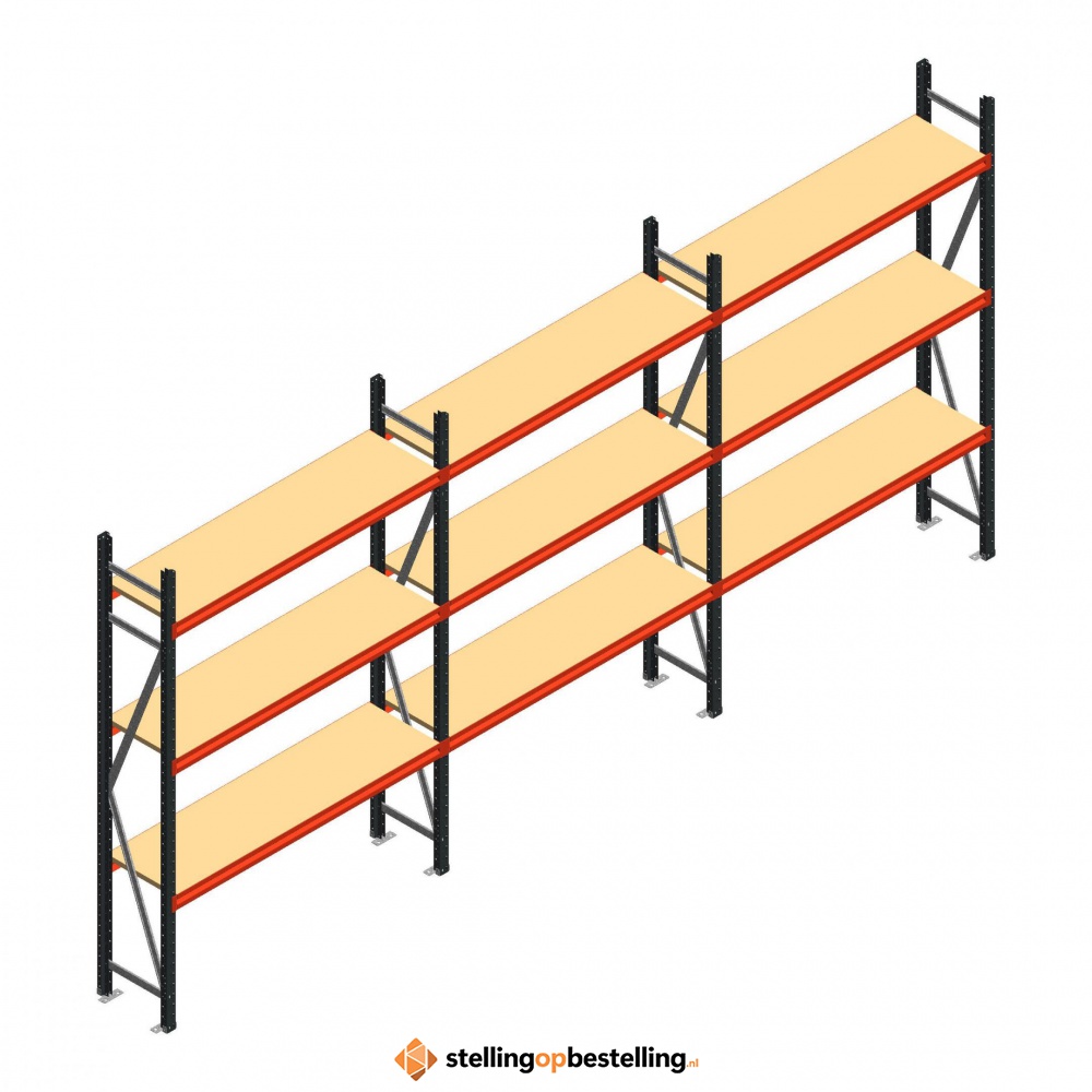 Grootvakstelling voordeelrij AR 2250x5038x400 - 3 niveaus