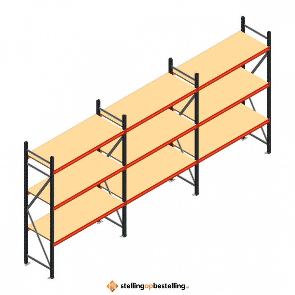 Grootvakstelling voordeelrij AR 2250x5038x600 - 3 niveaus