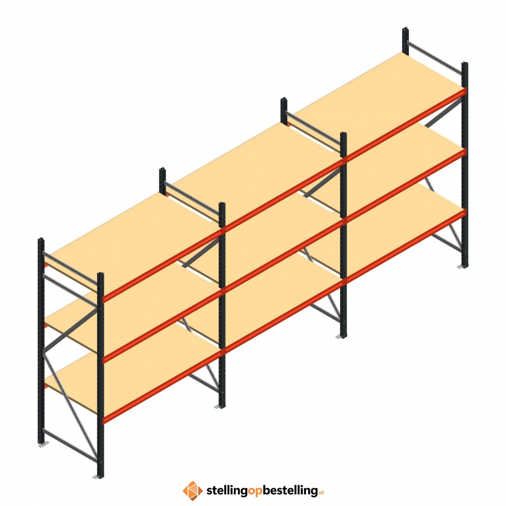 Grootvakstelling voordeelrij AR 2250x5038x800 - 3 niveaus