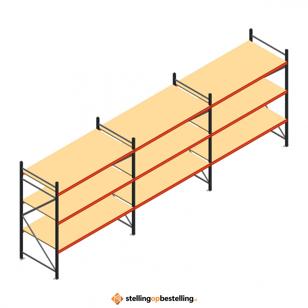 Grootvakstelling voordeelrij AR 2250x6238x1000 - 3 niveaus