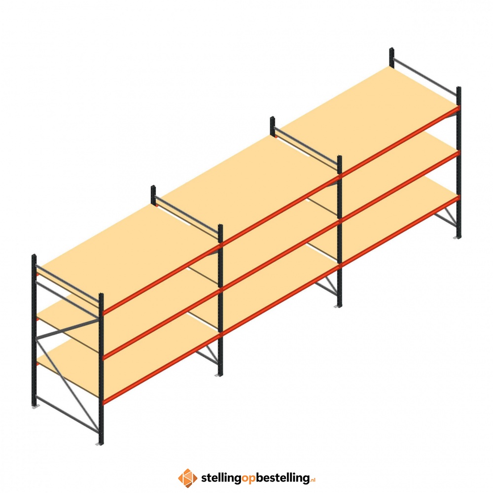 Grootvakstelling voordeelrij AR 2250x6238x1200 - 3 niveaus
