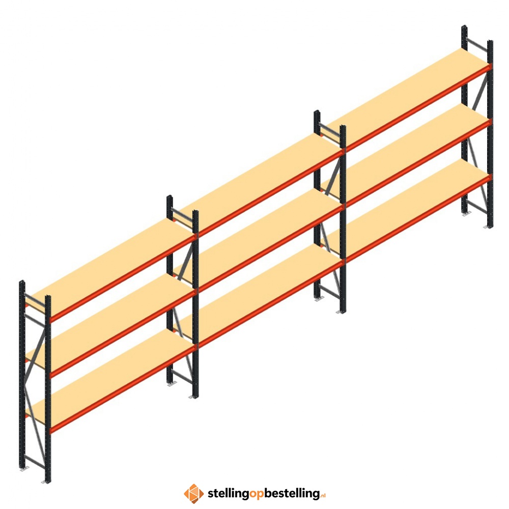Grootvakstelling voordeelrij AR 2250x6238x400 - 3 niveaus