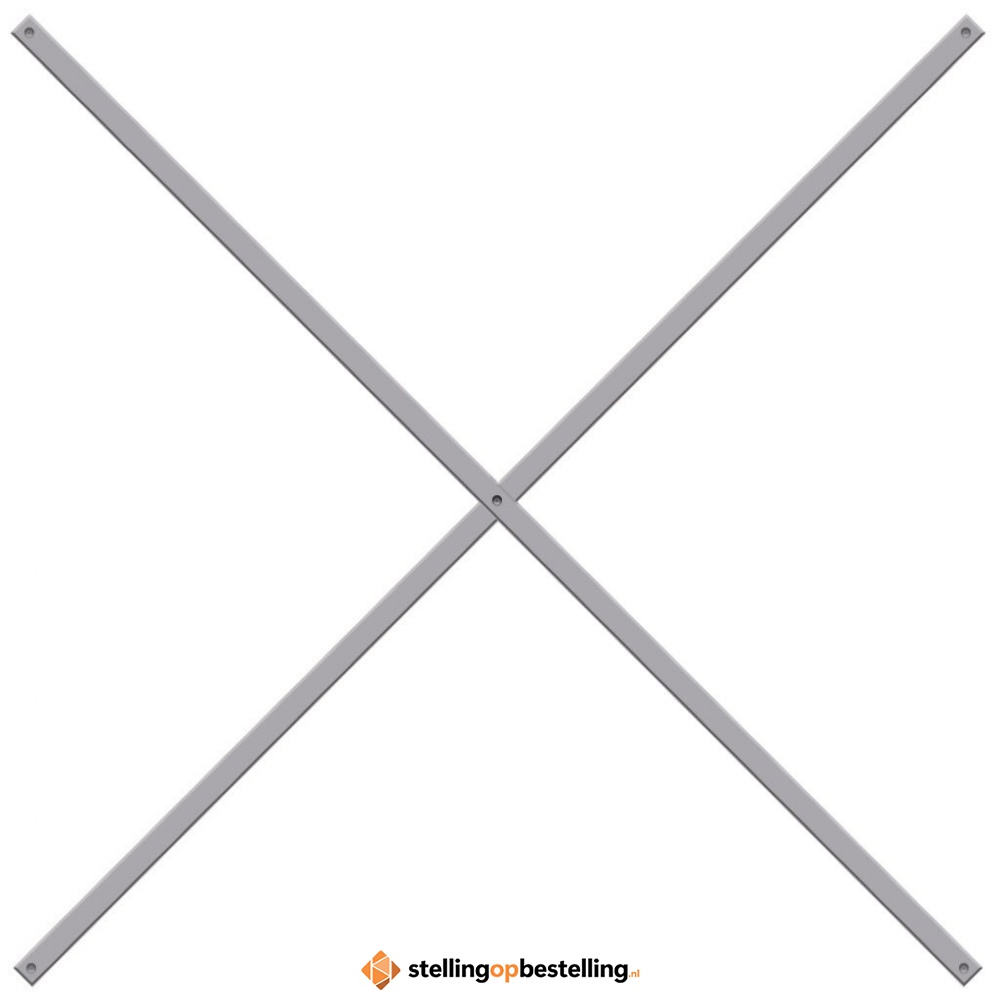 Kruisschoor set voor Light Duty Legbordstelling 550, 850 en 1000 mm 