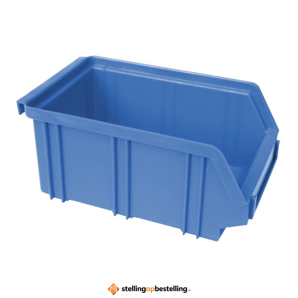 Kunststof stapelbak, Plastic magazijnbak A2 170x105x75 blauw
