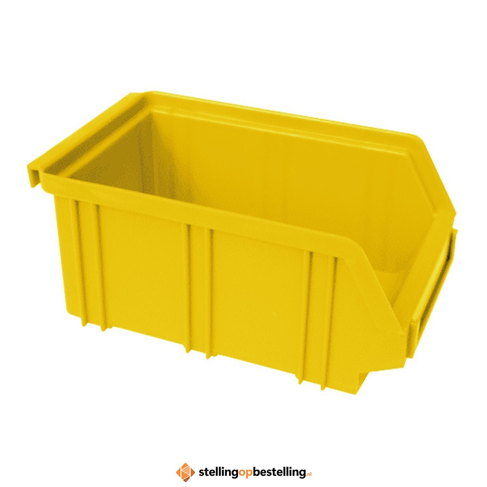 Kunststof stapelbak, Plastic magazijnbak A2 170x105x75 geel