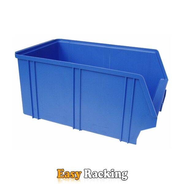 Kunststof stapelbak, Plastic magazijnbak A4 350x210x160 blauw