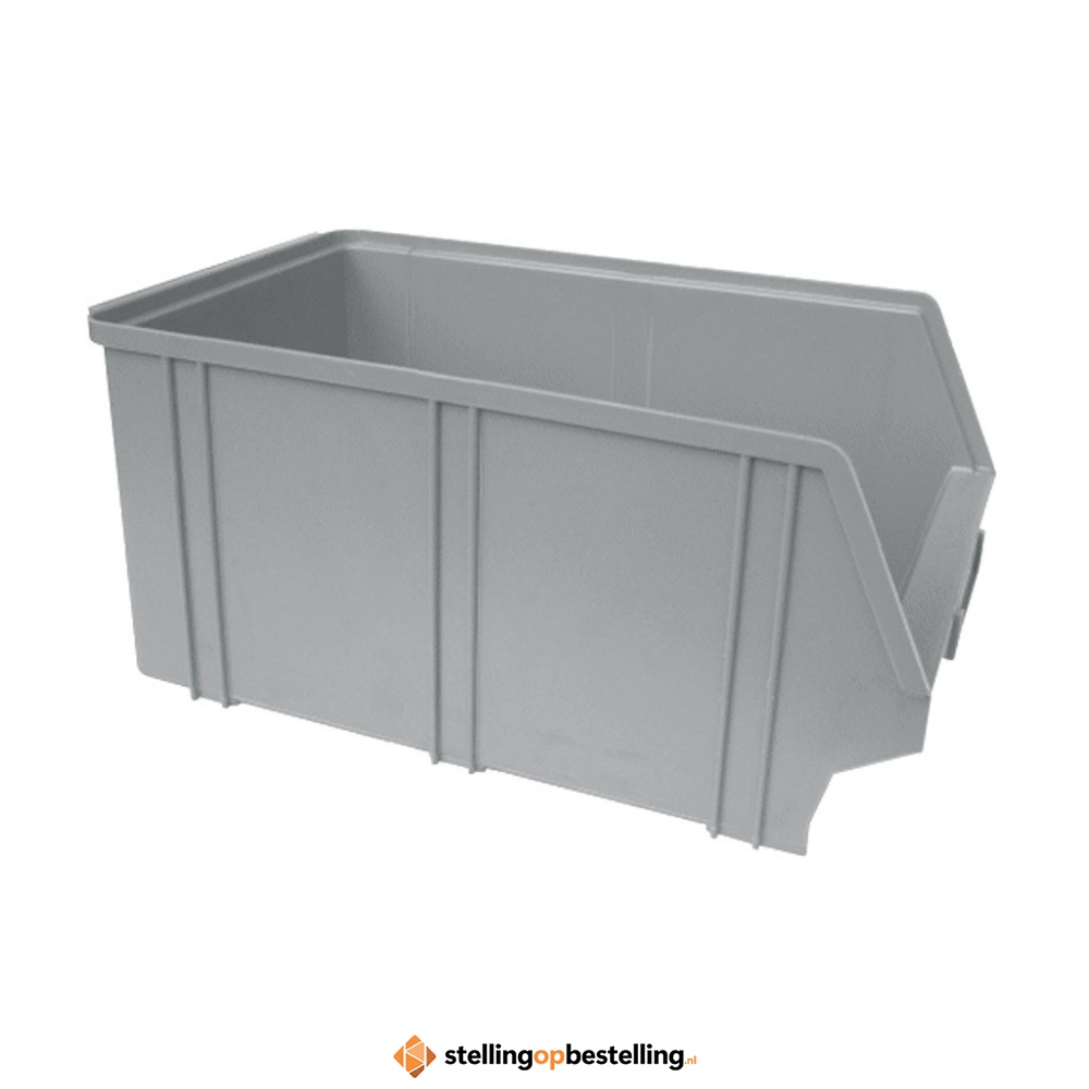 Kunststof stapelbak, Plastic magazijnbak A4 350x210x160 grijs