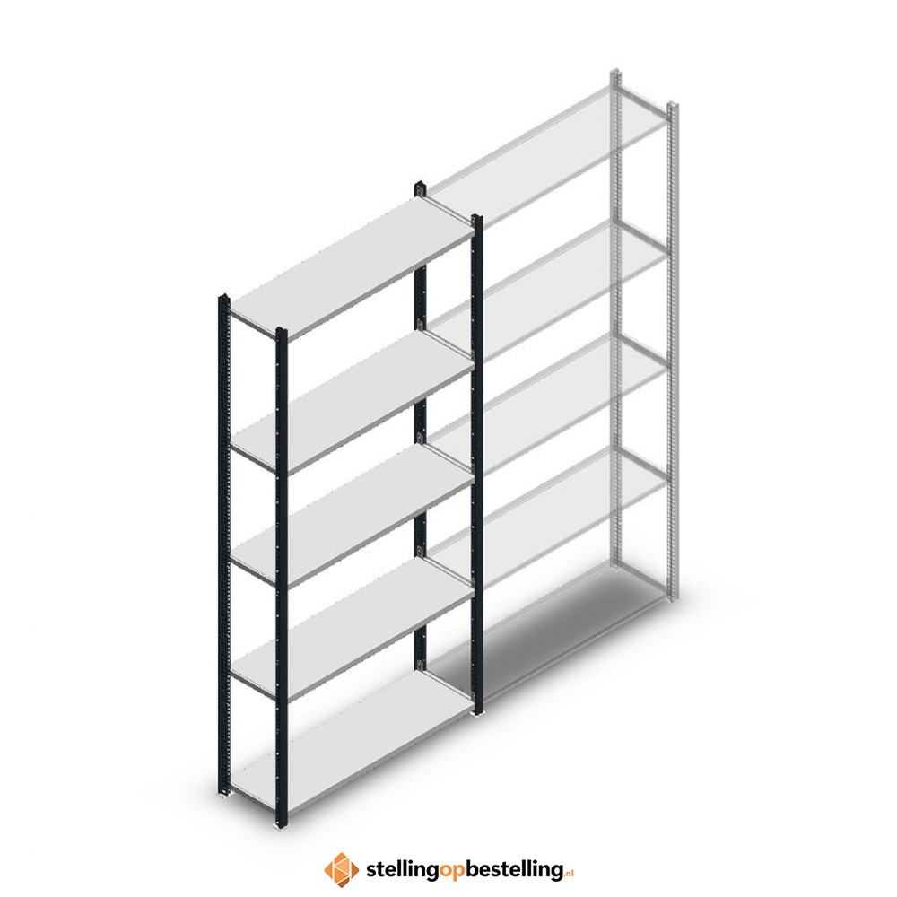 Legbordstelling Medium Duty 2200x1000x300 5 niveaus beginsectie