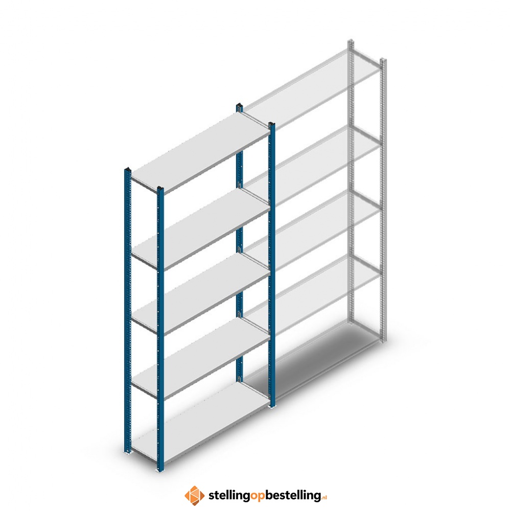 Legbordstelling Medium Duty 2200x1000x300 5 niveaus beginsectie