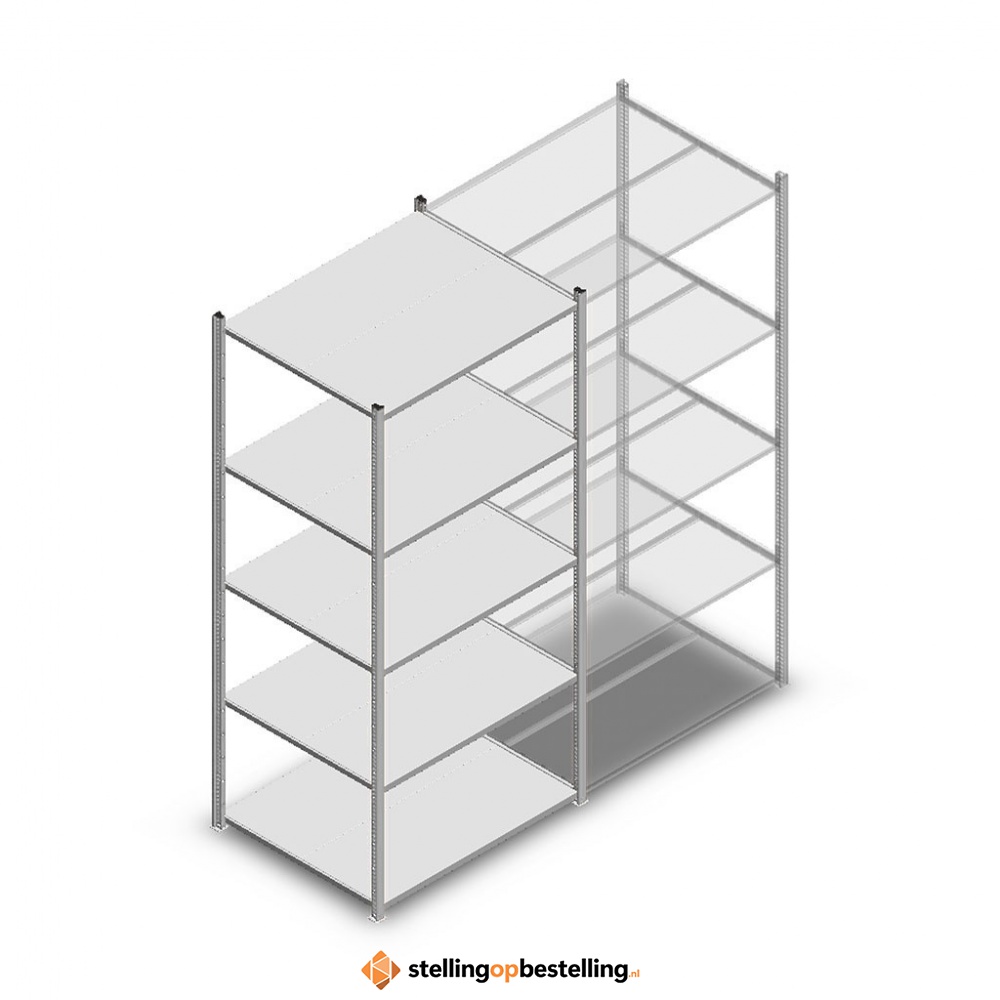 Legbordstelling Medium Duty 2200x1000x800 5 niveaus beginsectie
