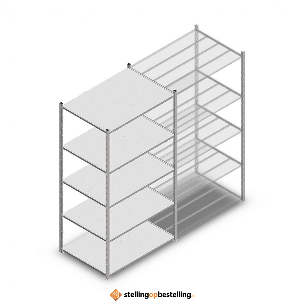 Legbordstelling Medium Duty 2200x1150x800 5 niveaus beginsectie