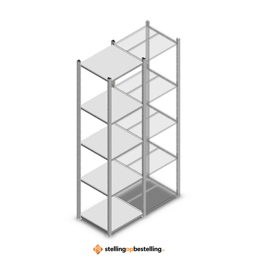 Legbordstelling Medium Duty 2200x550x500 5 niveaus beginsectie