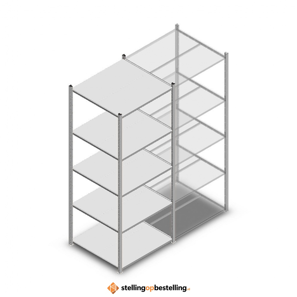 Legbordstelling Medium Duty 2200x850x800 5 niveaus beginsectie