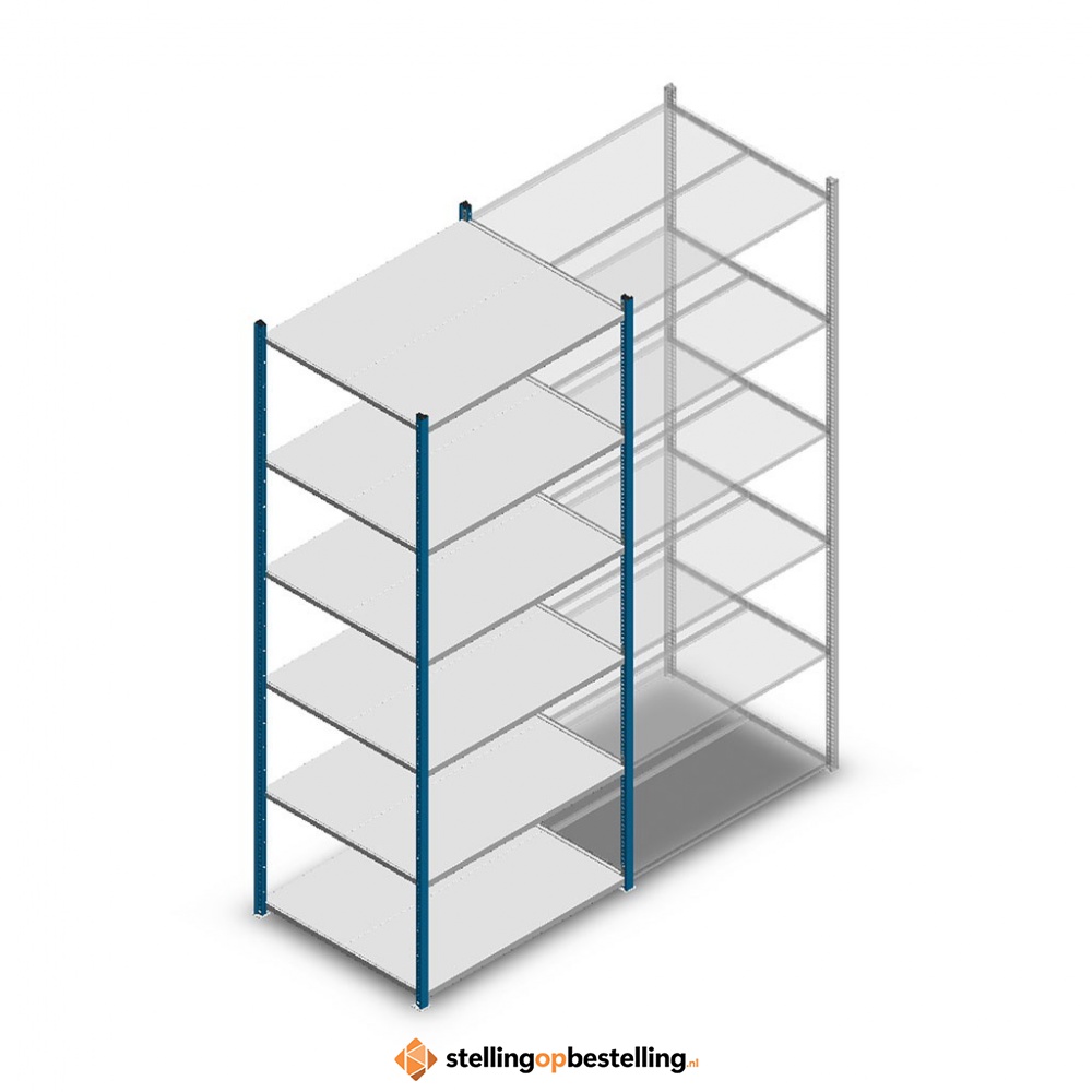 Legbordstelling Medium Duty 2500x1000x800 (hxbxd) 6 niveaus beginsectie