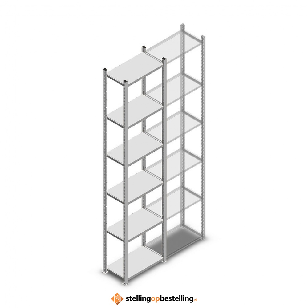 Legbordstelling Medium Duty 2500x550x300 (hxbxd) 6 niveaus beginsectie