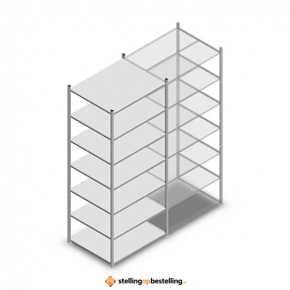 Legbordstelling Medium Duty 3000x1000x800 7 niveaus beginsectie