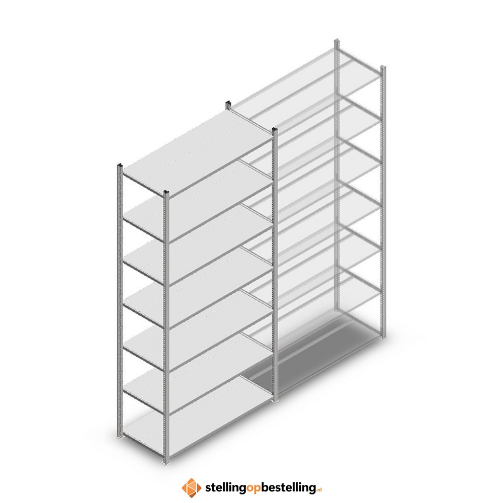 Legbordstelling Medium Duty 3000x1150x500 7 niveaus beginsectie