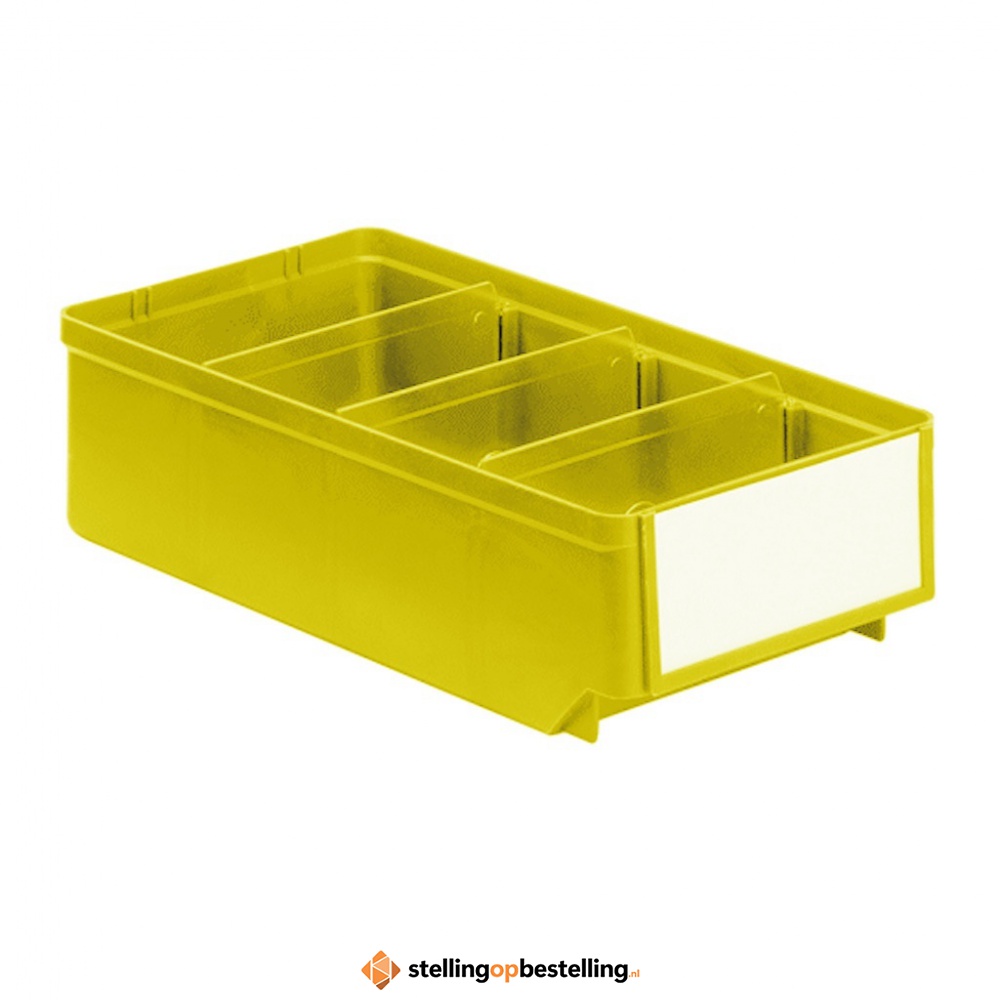 Magazijnbak, Magazijnstellingbak, Kunststof bak RK 300x152x83 geel
