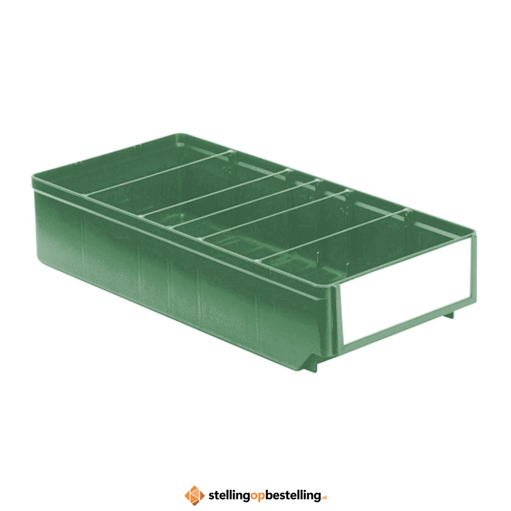 Magazijnbak, Magazijnstellingbak, Kunststof bak RK 400x186x83 groen