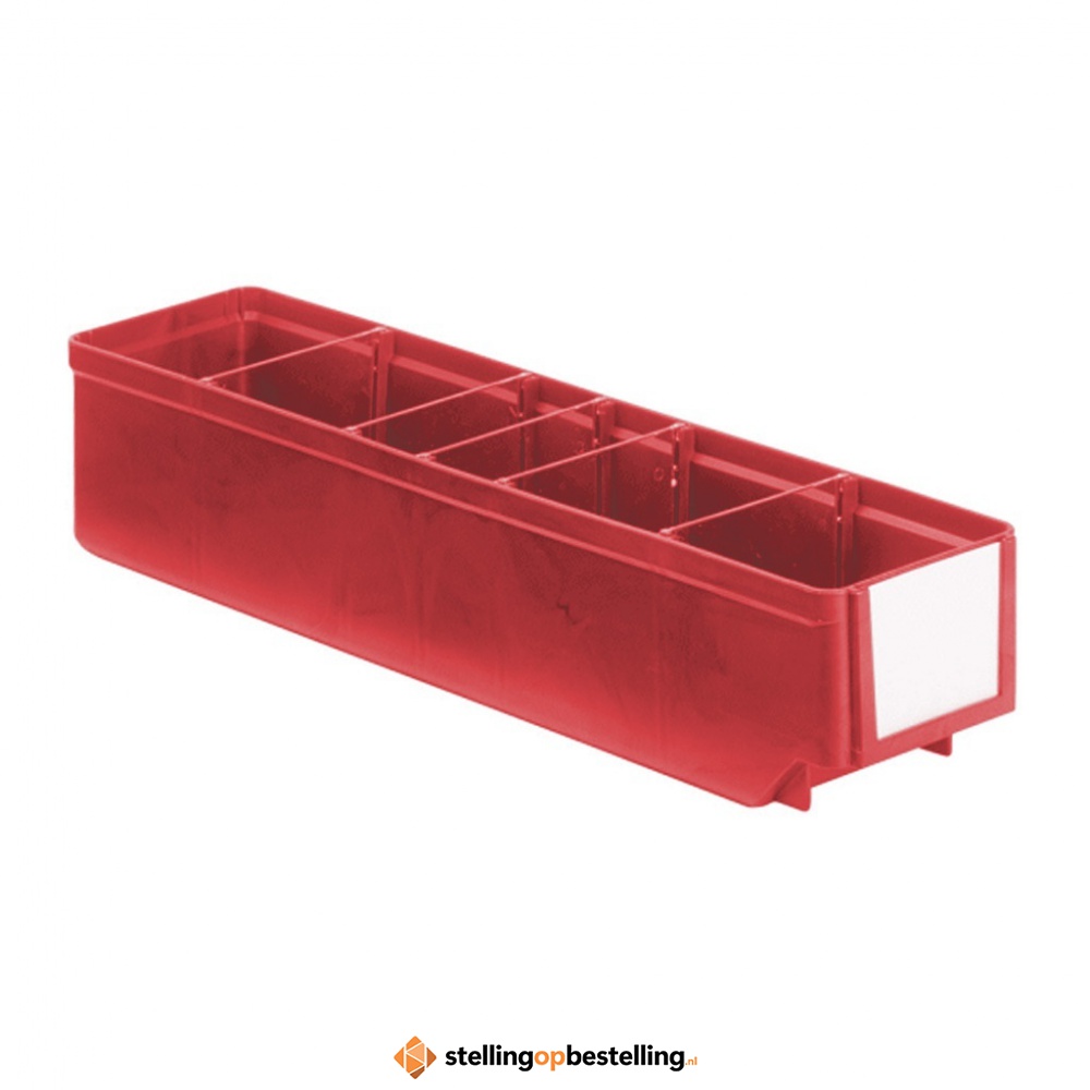 Magazijnbak, Magazijnstellingbak, Kunststof bak RK 400x93x83 rood