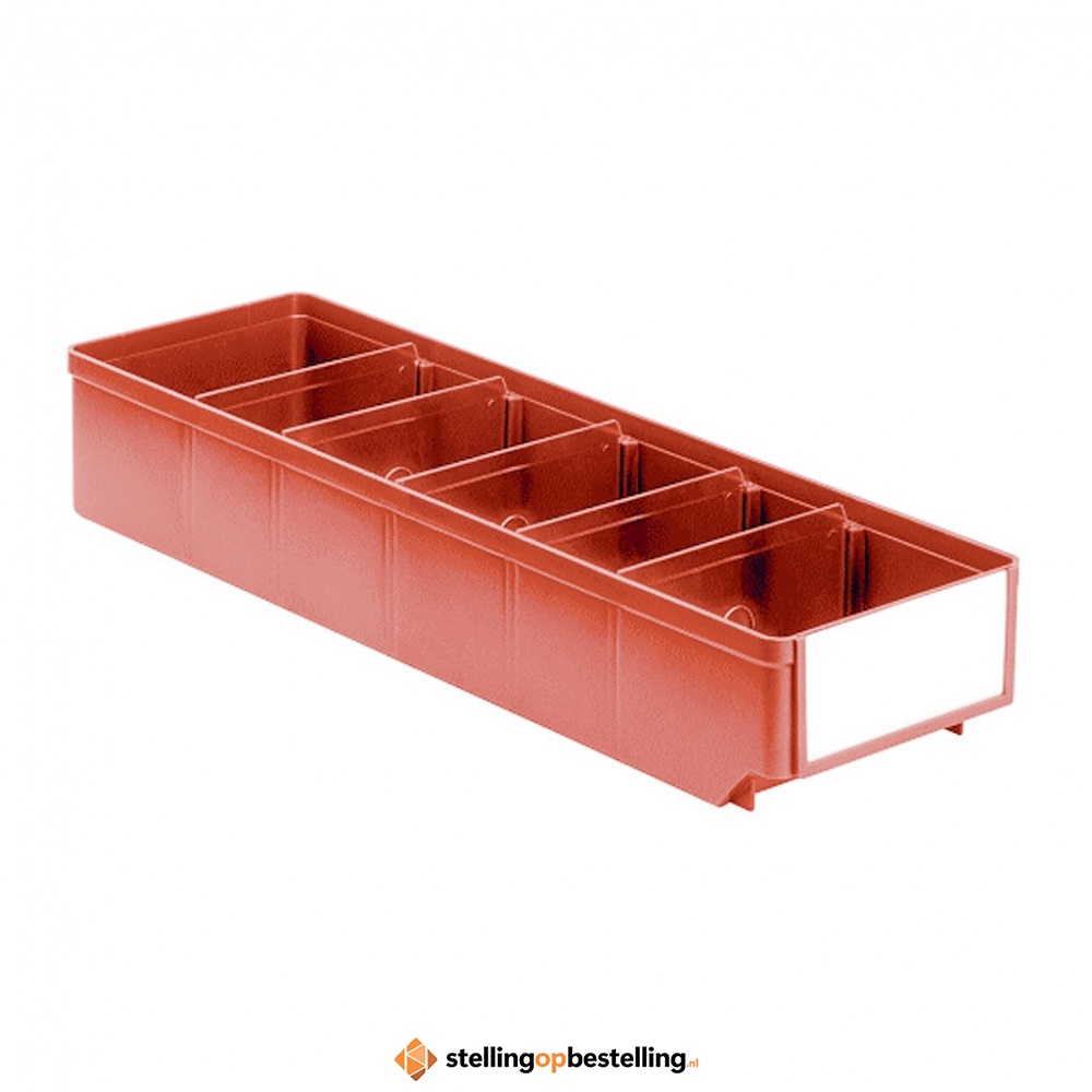 Magazijnbak, Magazijnstellingbak, Kunststof bak RK 500x152x83 rood