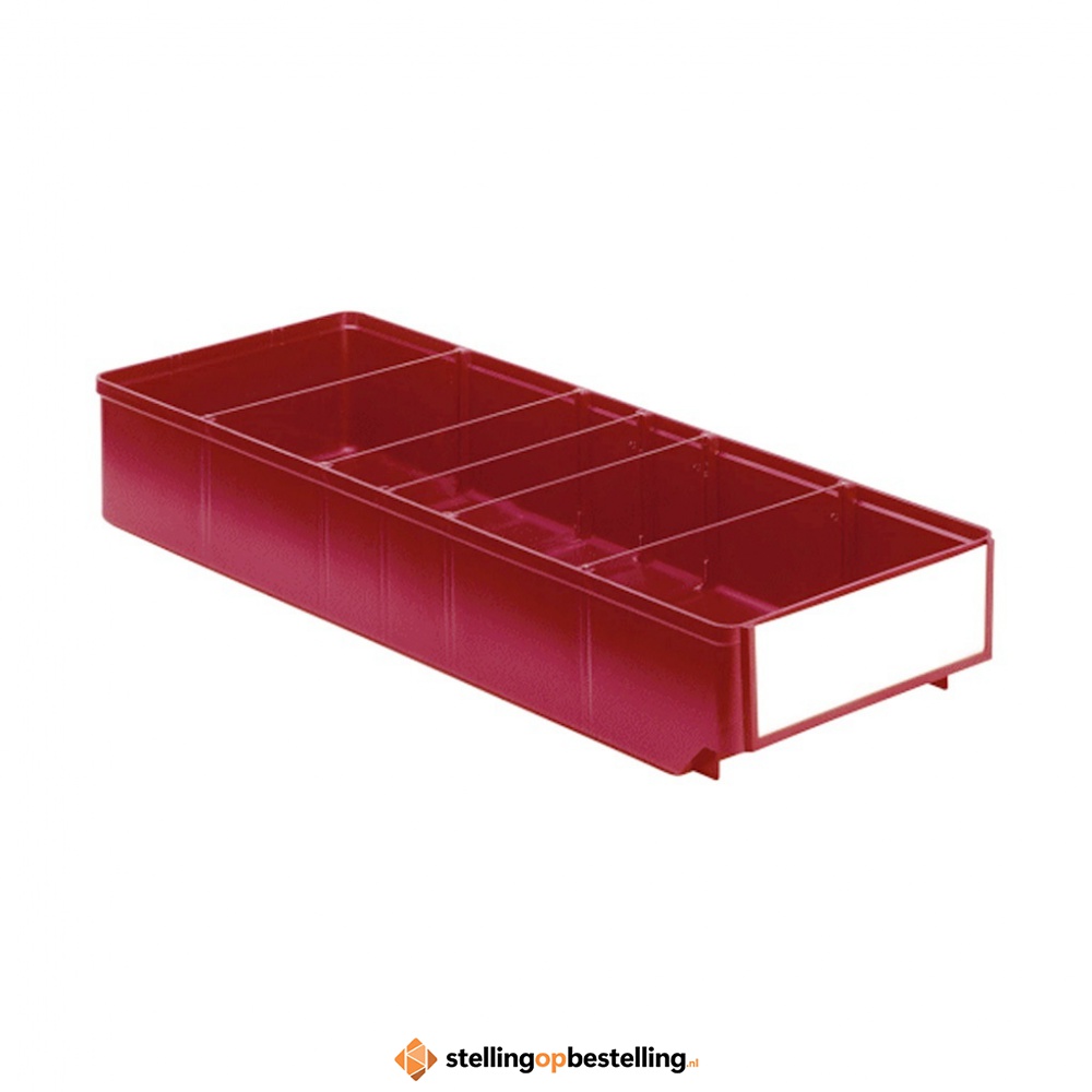 Magazijnbak, Magazijnstellingbak, Kunststof bak RK 500x186x83 rood
