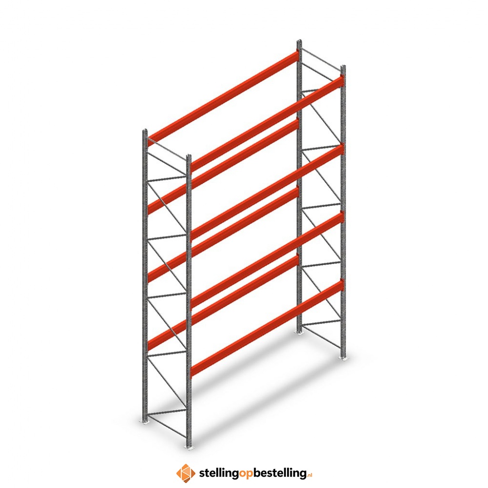 Palletstelling AR T2 L3 6000x3600x1100 4 niveaus beginsectie