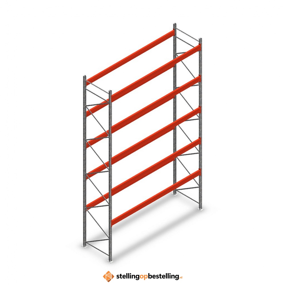 Palletstelling AR T2 L3 6000x3600x1100 5 niveaus beginsectie