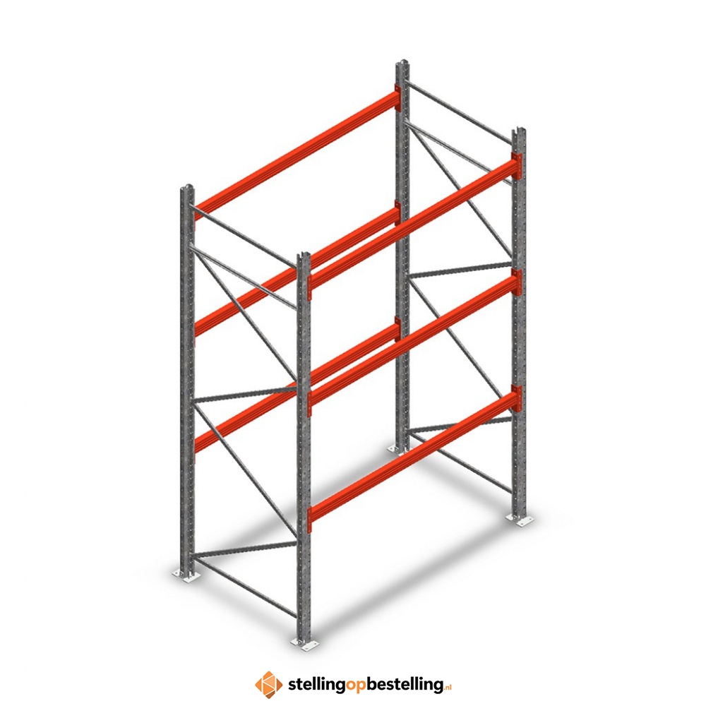 Palletstelling AR T2 M10 3500x1850x1100 mm 3 niveaus beginsectie