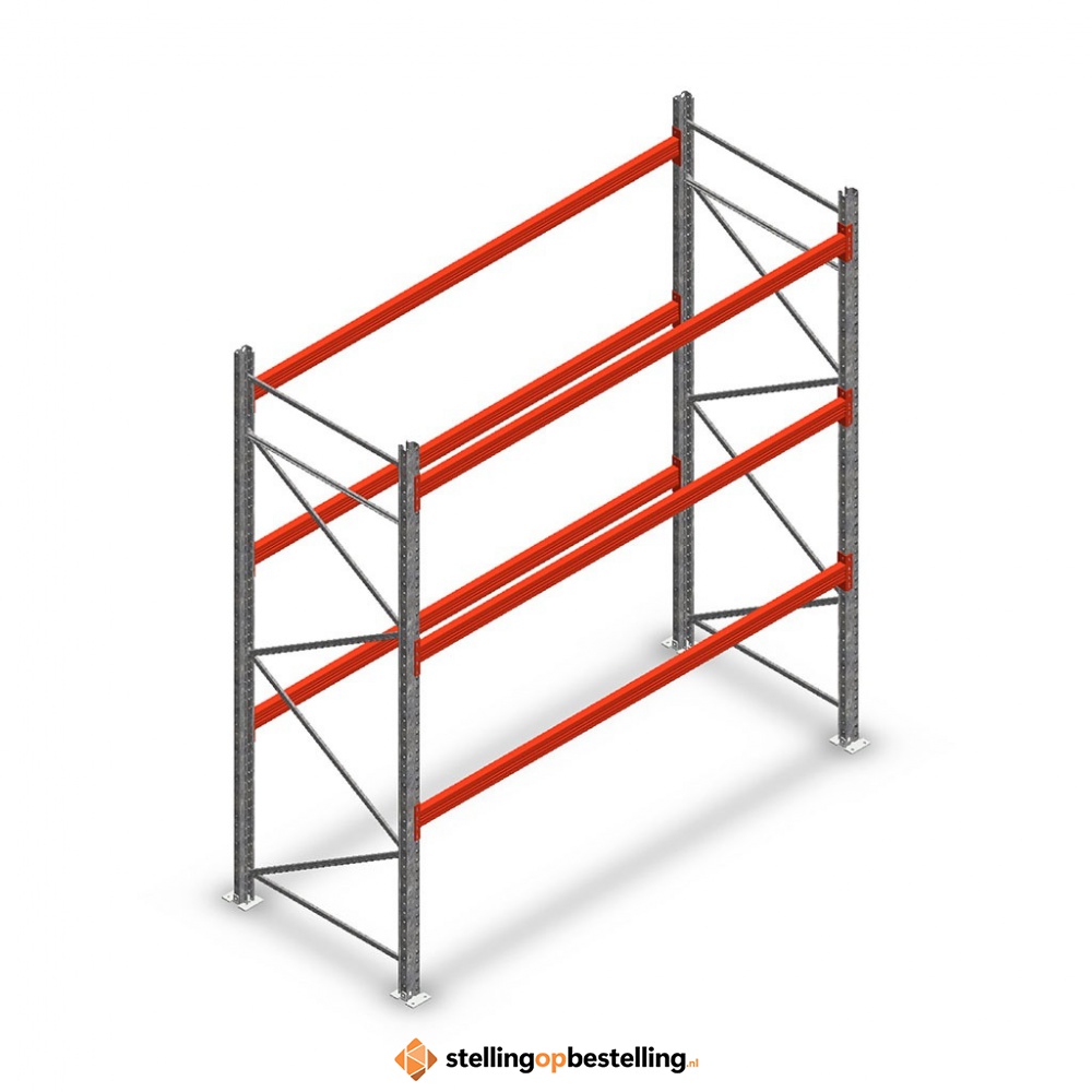 Palletstelling AR T2 M10 3500x2700x1100 mm 3 niveaus beginsectie