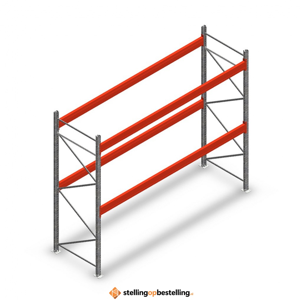 Palletstelling AR T2 M10 3500x3600x1100 mm 2 niveaus beginsectie