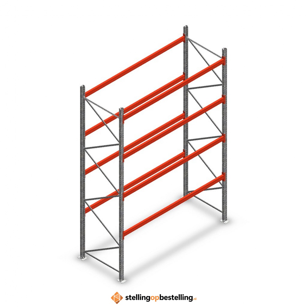 Palletstelling AR T2 M10 4500x2700x1100 4 niveaus beginsectie