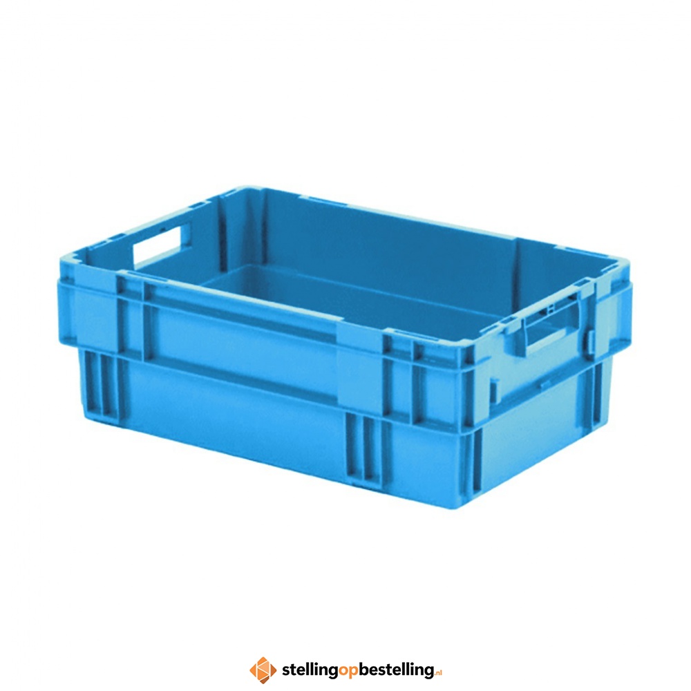 Stapelbare, nestbare transportkrat DTK0 600x400x210 blauw