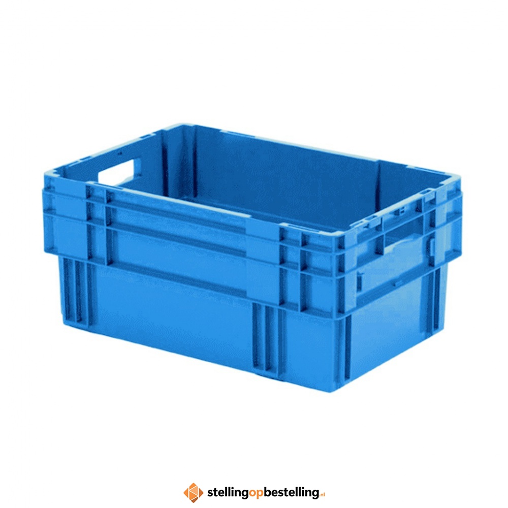 Stapelbare, nestbare transportkrat DTK0 600x400x270 blauw