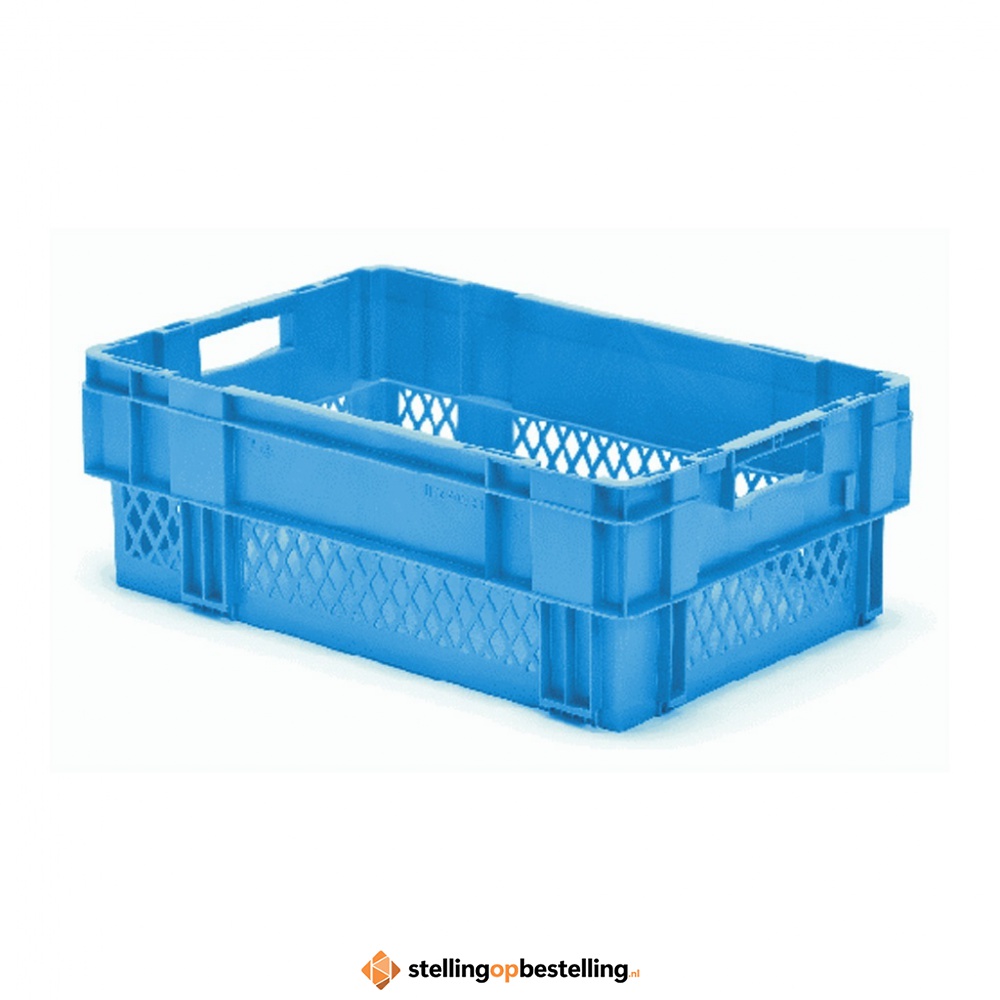 Stapelbare, nestbare transportkrat DTK1 600x400x210 blauw