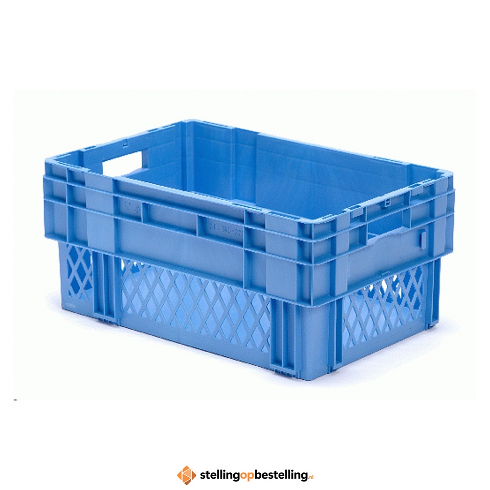 Stapelbare, nestbare transportkrat DTK1 600x400x270 blauw